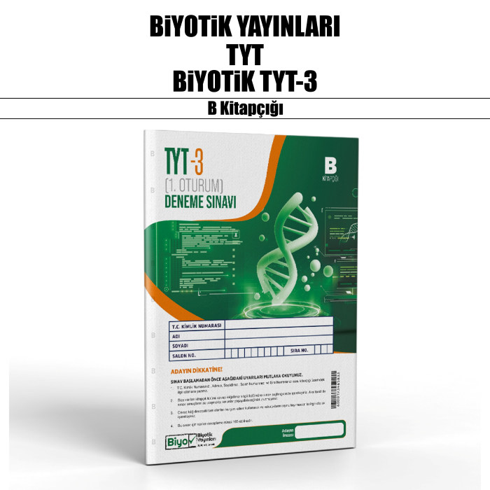 BİYOTİK TYT DENEME SNV 3-B - 2025-26